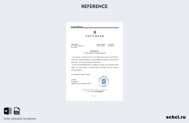 цифровая загрузка справочного шаблона Neue Bank Лихтенштейна